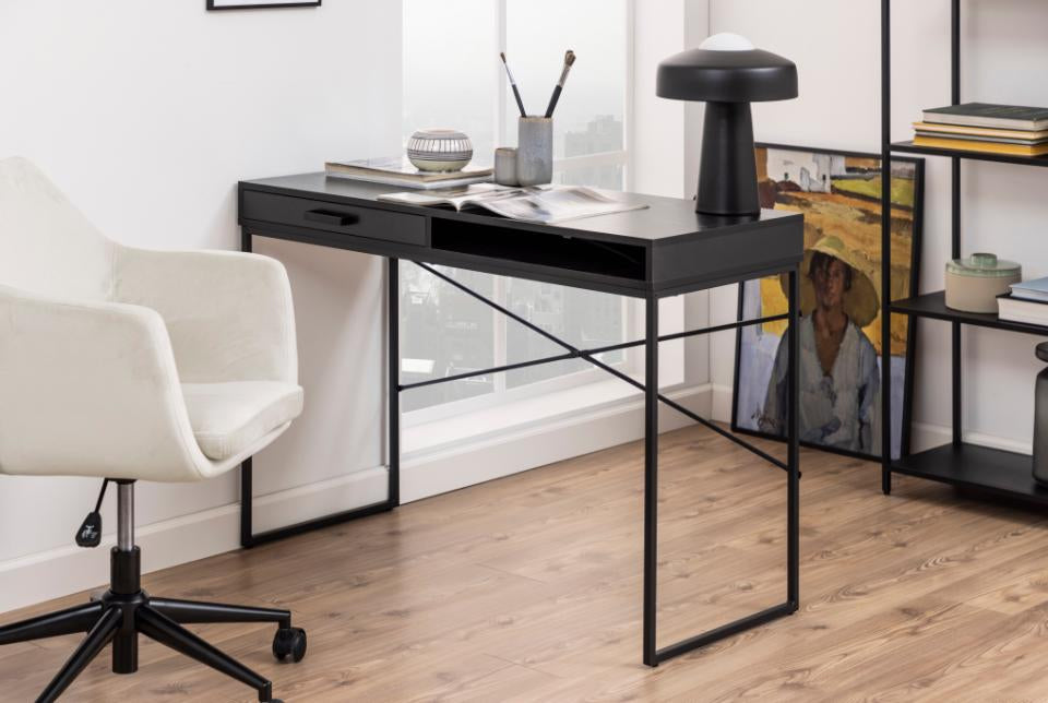 Actona Tischplatte – 110 × 45 cm – schwarz