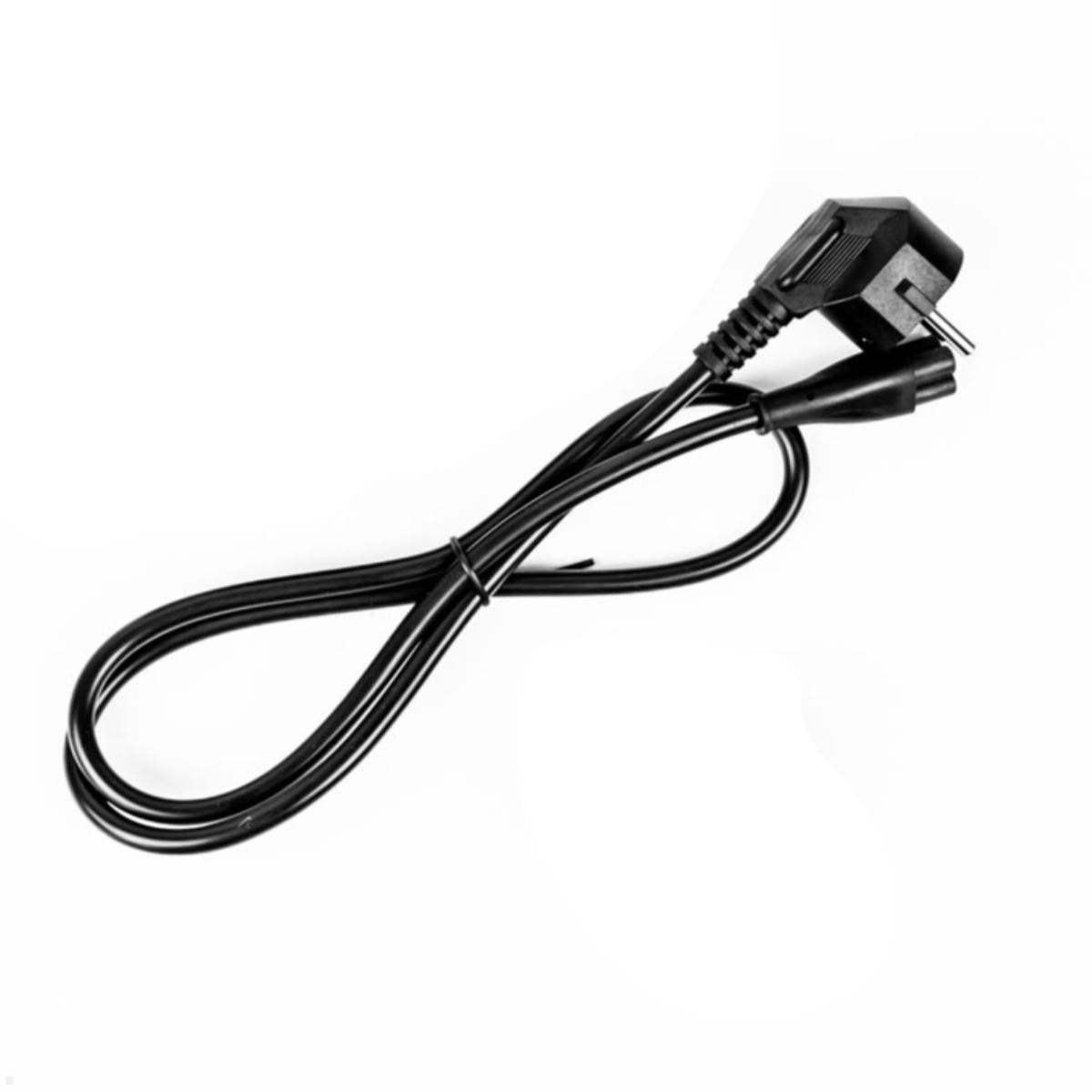 Bachmann Netzkabel – Schuko (CEE 7/7)–IEC C5, 1 m, 250 V/2,5 A, schwarz