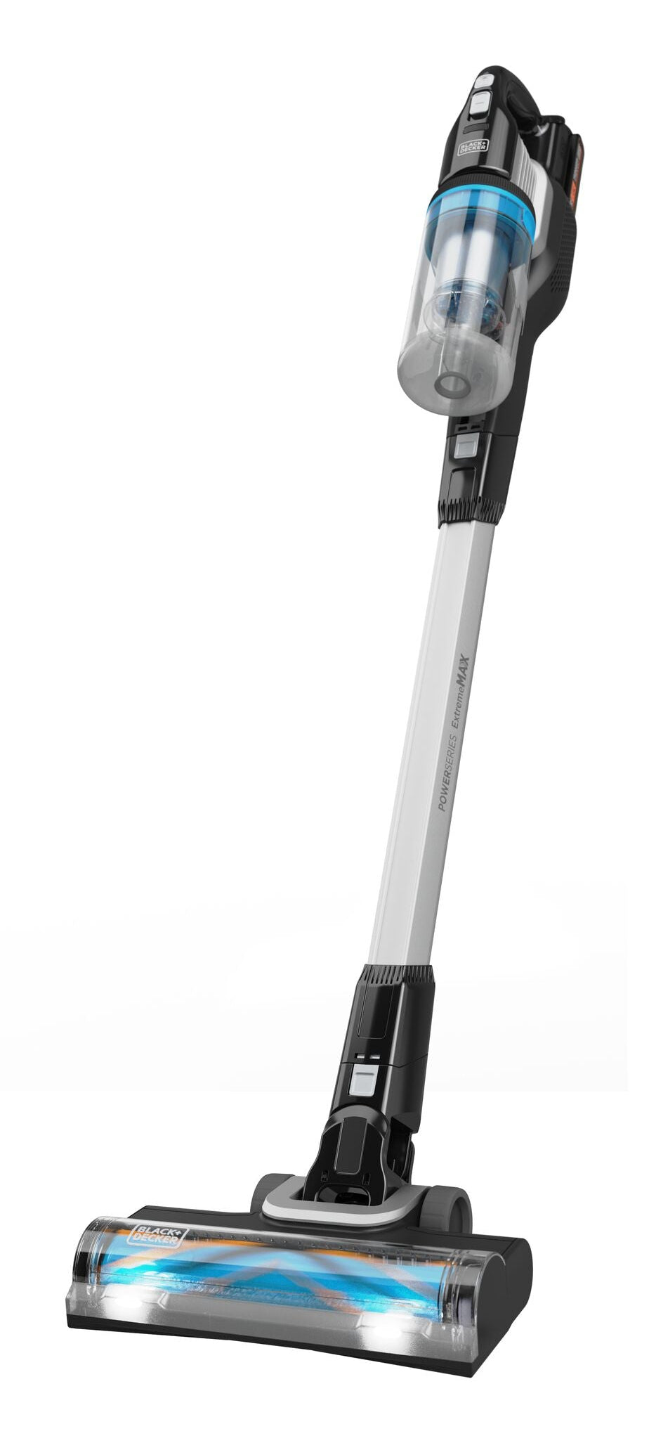 Black & Decker Akku-Stielsauger – BHFEB520D1, Schwarz/Transparent/Weiss, 2-in-1
