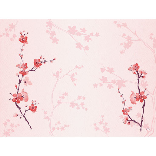 Duni Tischset Cherry Breeze – Papier, Rosa, 40 × 30 cm