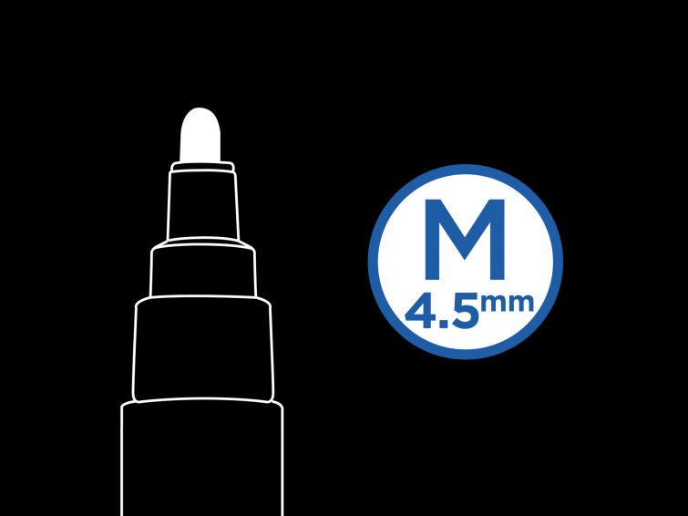 Pilot Pintor Permanentmarker – Rundspitze 1,4 mm – Mehrfarbig, 10er-Set – für Metall