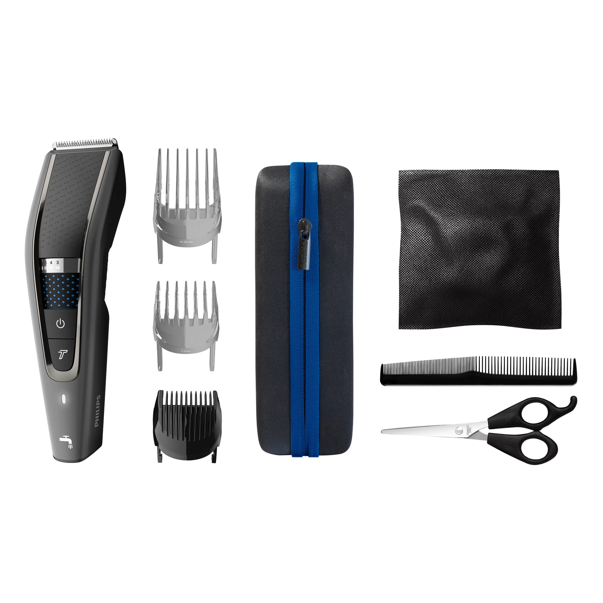 Philips Haarschneider Serie 7000 HC7650/15 – 28 Längeneinstellungen, 0,5–28 mm – 90 min Akku – Schwarz
