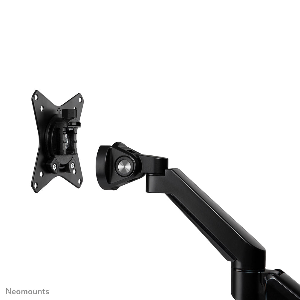Neomounts DS70-810BL1 – Monitorarm, Single, bis 32", 1–9 kg, gasunterstützt, 180°-Stopp, schwarz