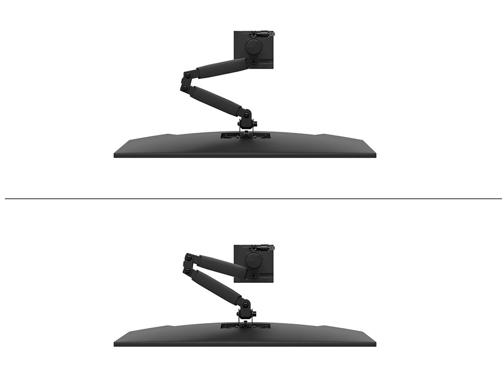 Neomounts DS60-600BL1 Monitorarm – NERO Single, Quick-Fix, Tischklemme