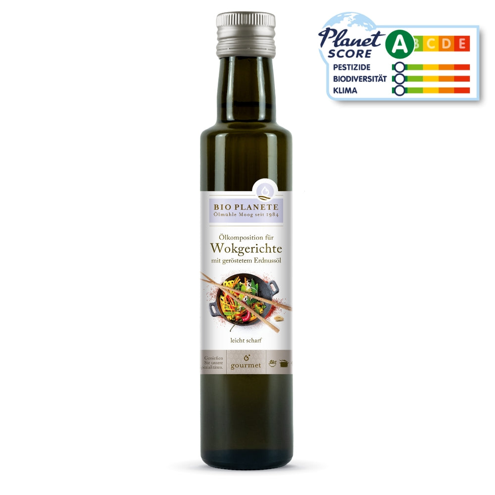BIO PLANÈTE Woköl mit geröstetem Erdnussöl, Bio – 250 ml