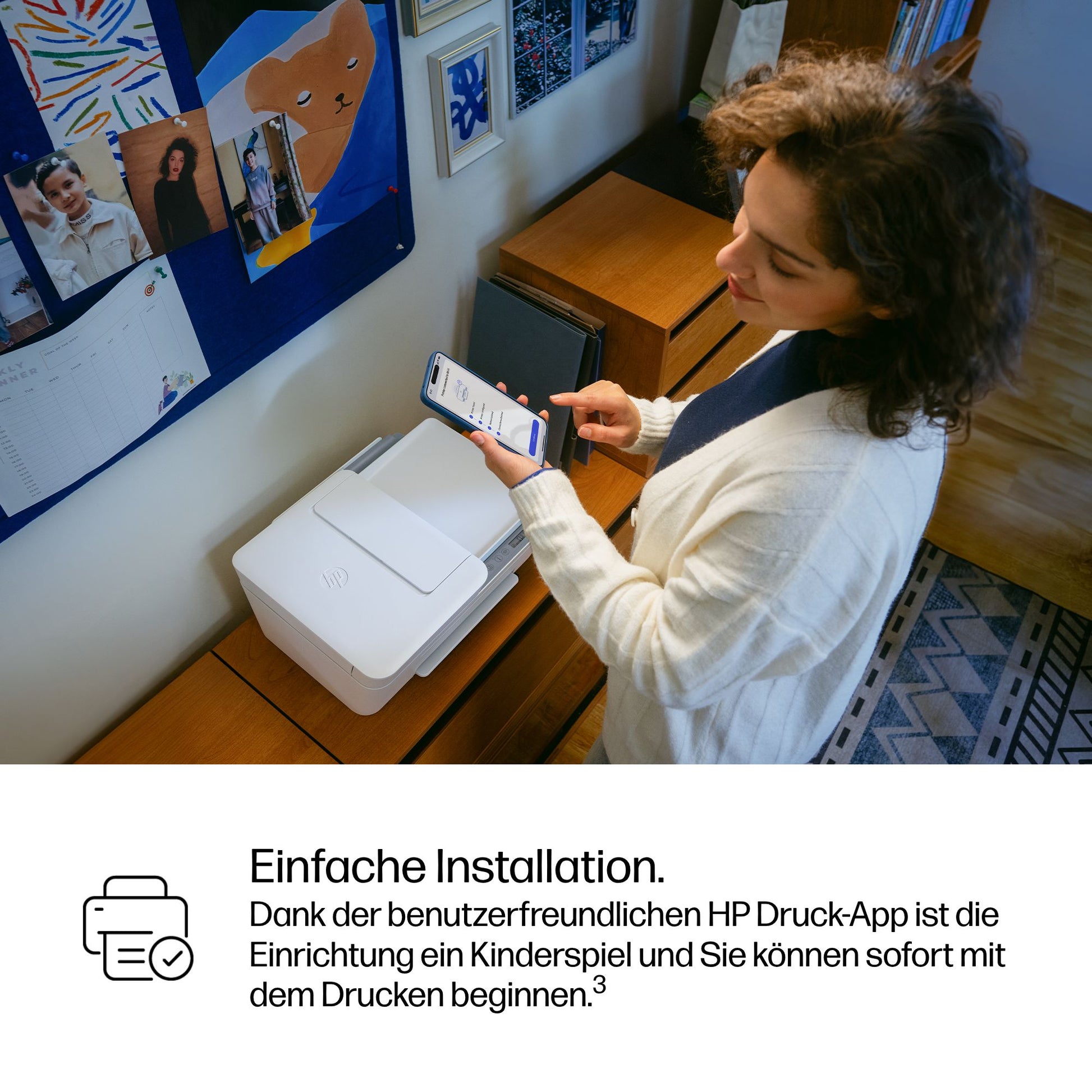 HP DESKJET 4322 ALL-IN-ONE – Farbtintenstrahl-Multifunktionsdrucker, A4, 3-in-1, Duplex, ADF, WLAN, AirPrint