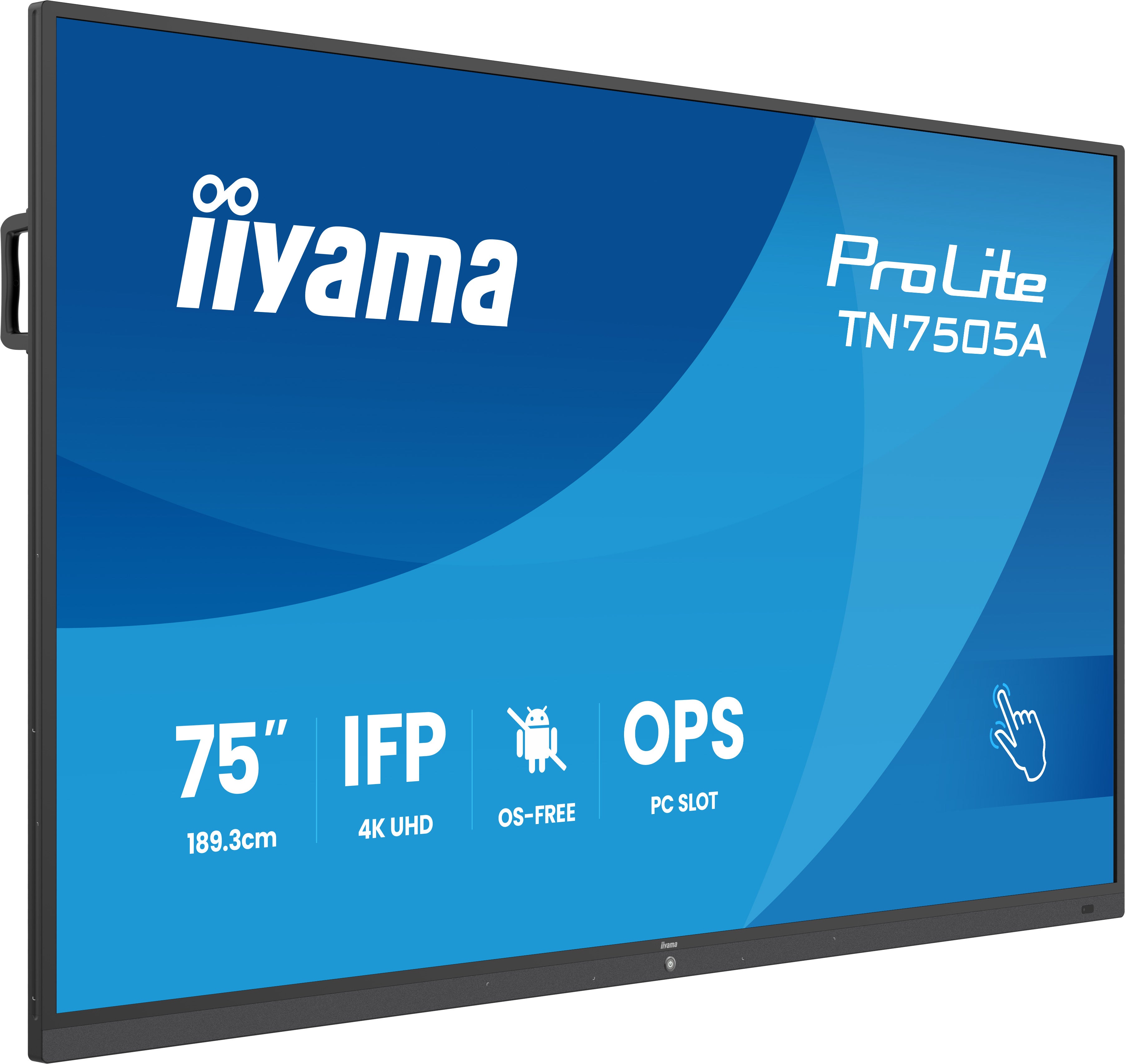 iiyama TN7505A-B1AG – Interaktives Display 74,5" – 3840 × 2160 (4K UHD), IPS, 450 cd/m²