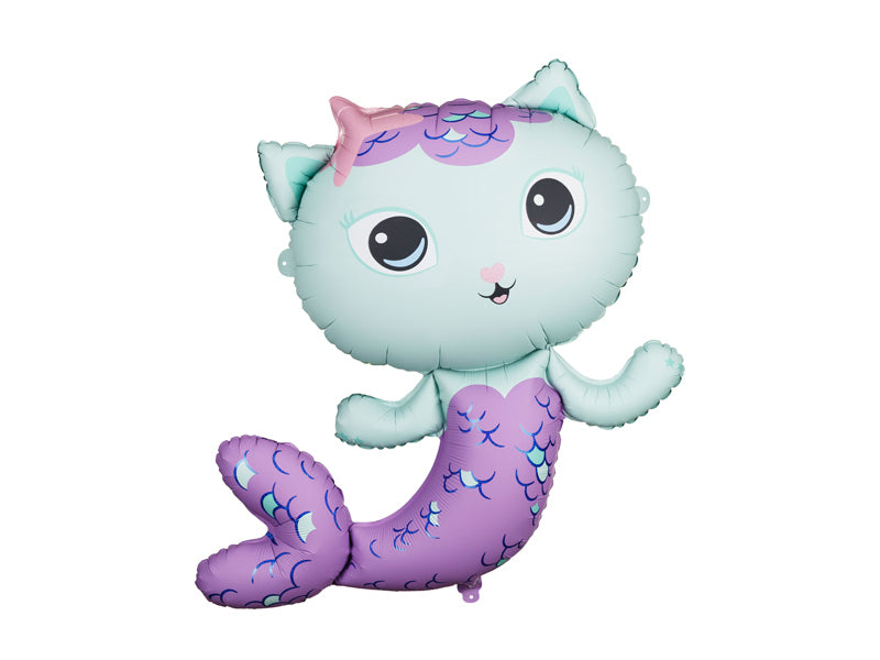 PartyDeco Folienballon Katze – Mehrfarbig – 80 × 82 cm – 1 Stk