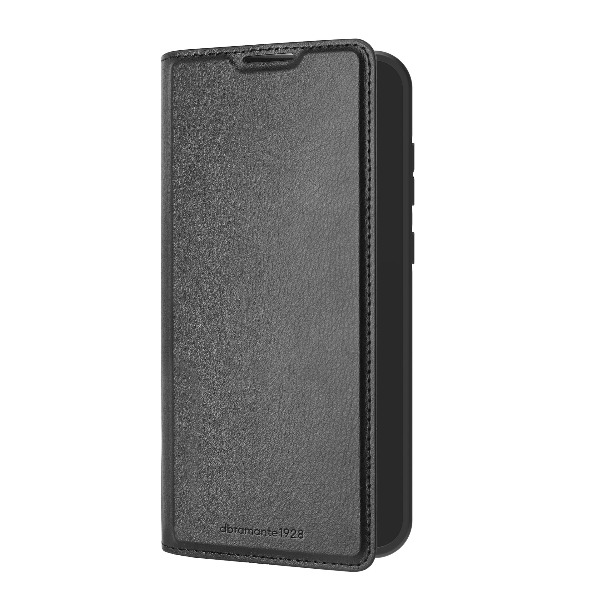 dbramante1928 Oslo Folio – für Samsung Galaxy A35 5G, mit Kartenfach, PU+Recycling-Kunststoff, schwarz