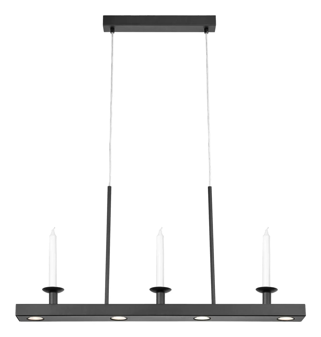 Markslöjd Pendelleuchte DINING – Ø 82 cm × 40 cm, 450 lm, 4,9 W, 3000 K, dimmbar, schwarz, Stufendimmung