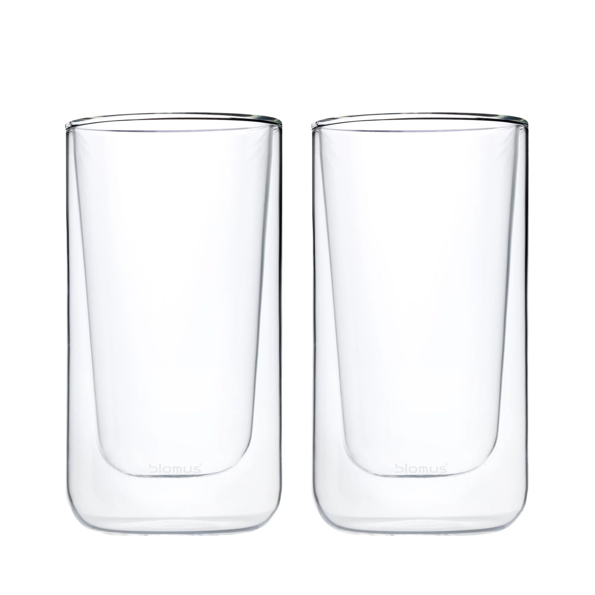Blomus Latte Macchiato-Gläser Nero – 2er Set, 320 ml, Ø 7,6 cm, H 14,0 cm, Glas