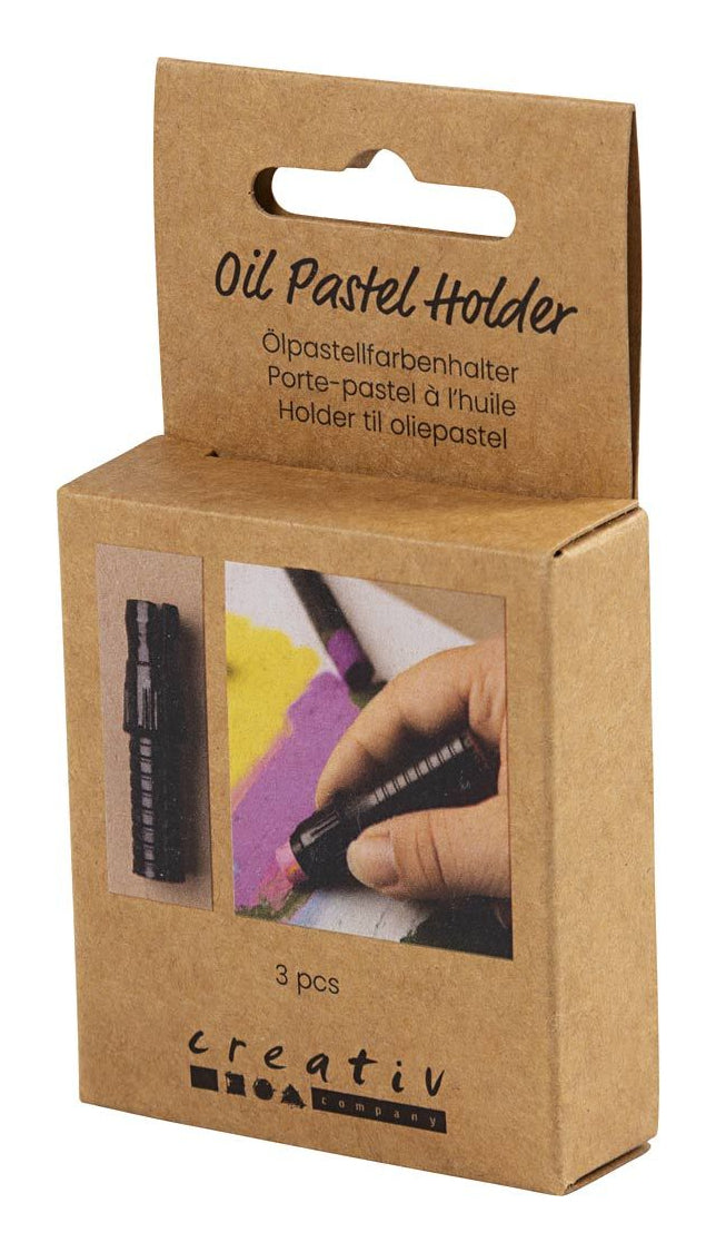 Creativ Company Ölpastellfarbenhalter – Polypropylen (PP), Ø 10 × 62 mm, 3er-Set