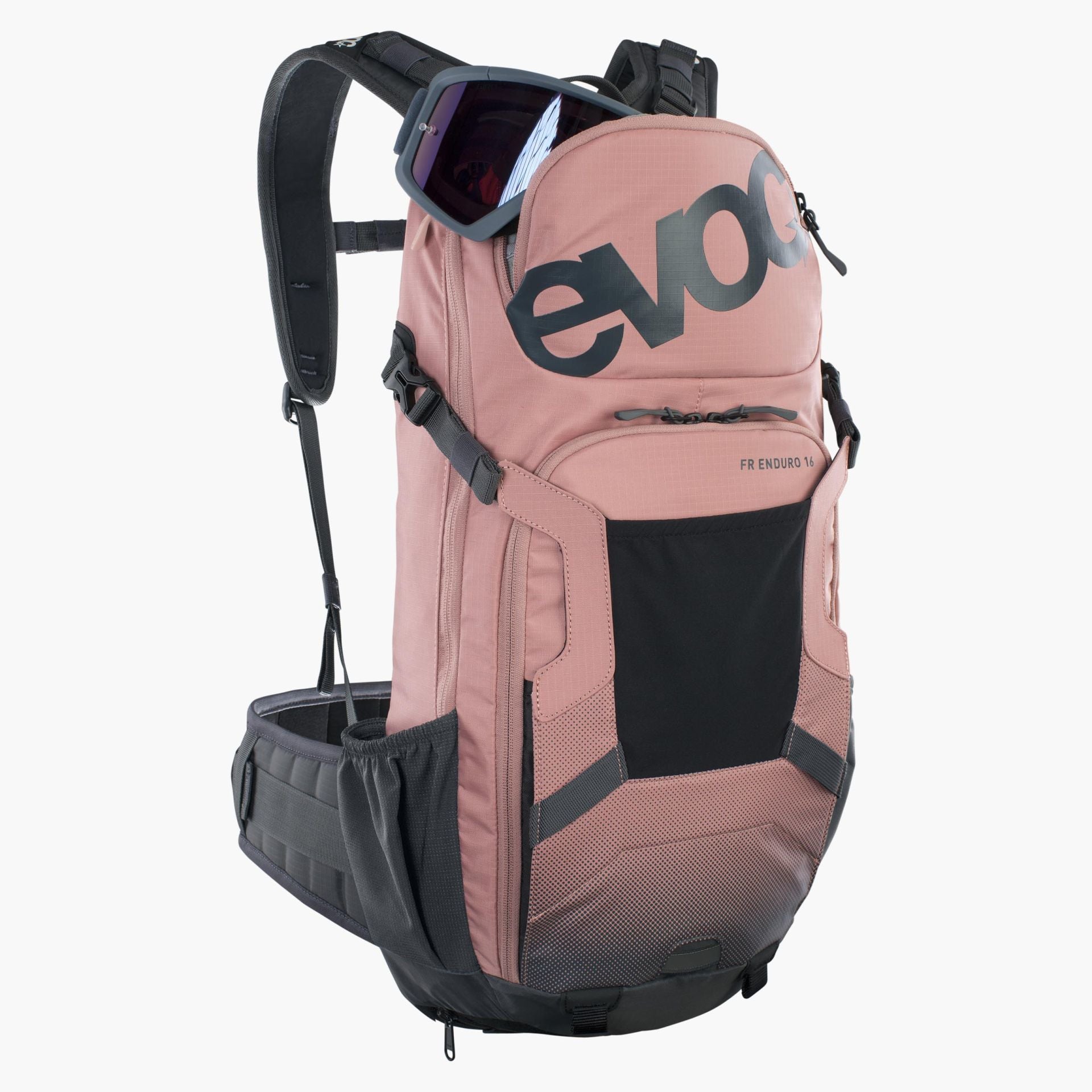 EVOC FR Enduro – Bike-Rucksack – 16 l, Trinksystem, Grau/Rosa