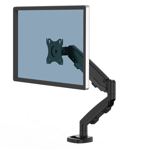 Fellowes Eppa – Monitorarm, Tischklemme, bis 39", VESA 75 × 75/100 × 100 mm, 8 kg, schwarz