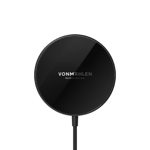 Vonmählen Aura Mini Ladegerät – 15 W, 1× USB-C, Qi, mit Kabel (1,5 m) – für iPhone ab Reihe 12