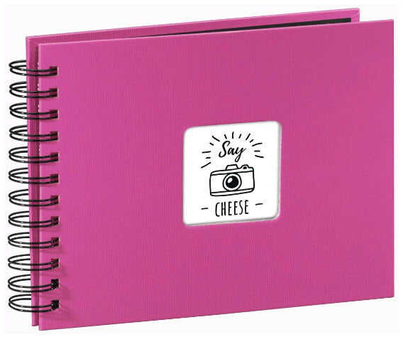 Hama Fotoalbum – für 240 × 170 mm, pink, mit Pergaminzwischenblättern, Papier