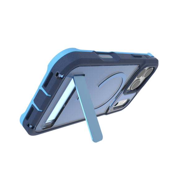 ZAGG Rainier Snap C Backcover – für Apple iPhone 17 Pro, MagSafe, mit Ständer, Blau, bis 7 m Sturzsicher