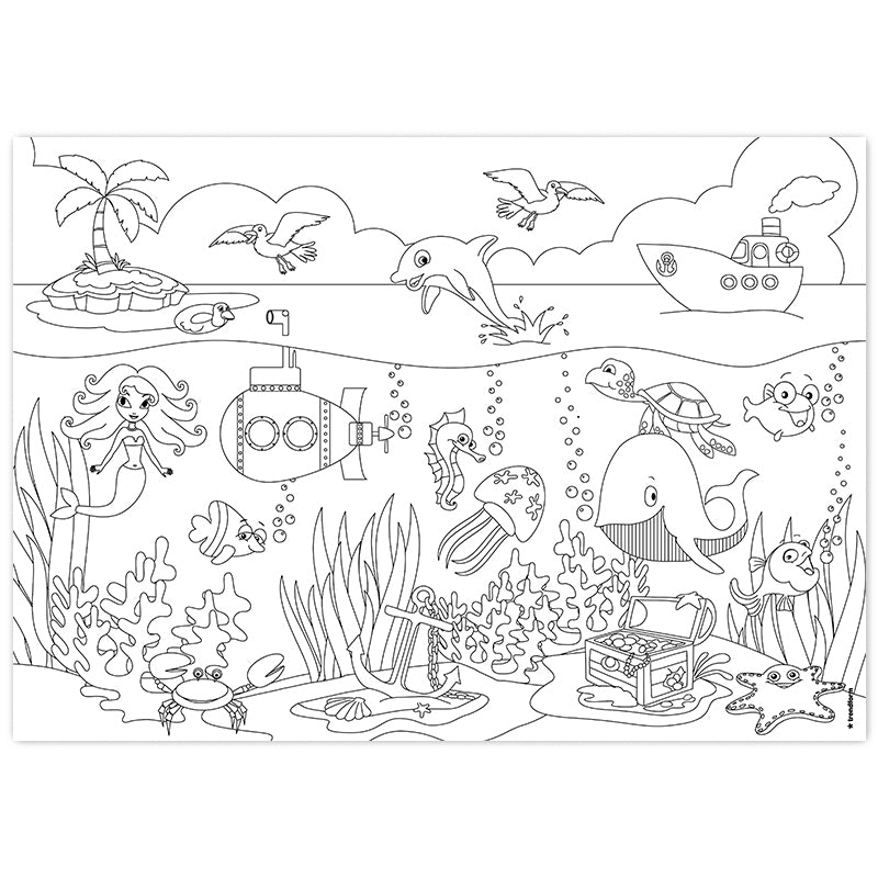 Trendform Tischset für Kinder, Papier, Bauernhof-Motiv – 29,7 × 42 cm – FSC – 12 Stk.