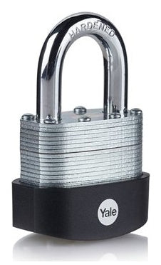 Yale Y127B Mechanisches Vorhängeschloss – Laminierter Stahl, Bügel 30×30 mm, Ø10 mm, Sicherheitslevel 3