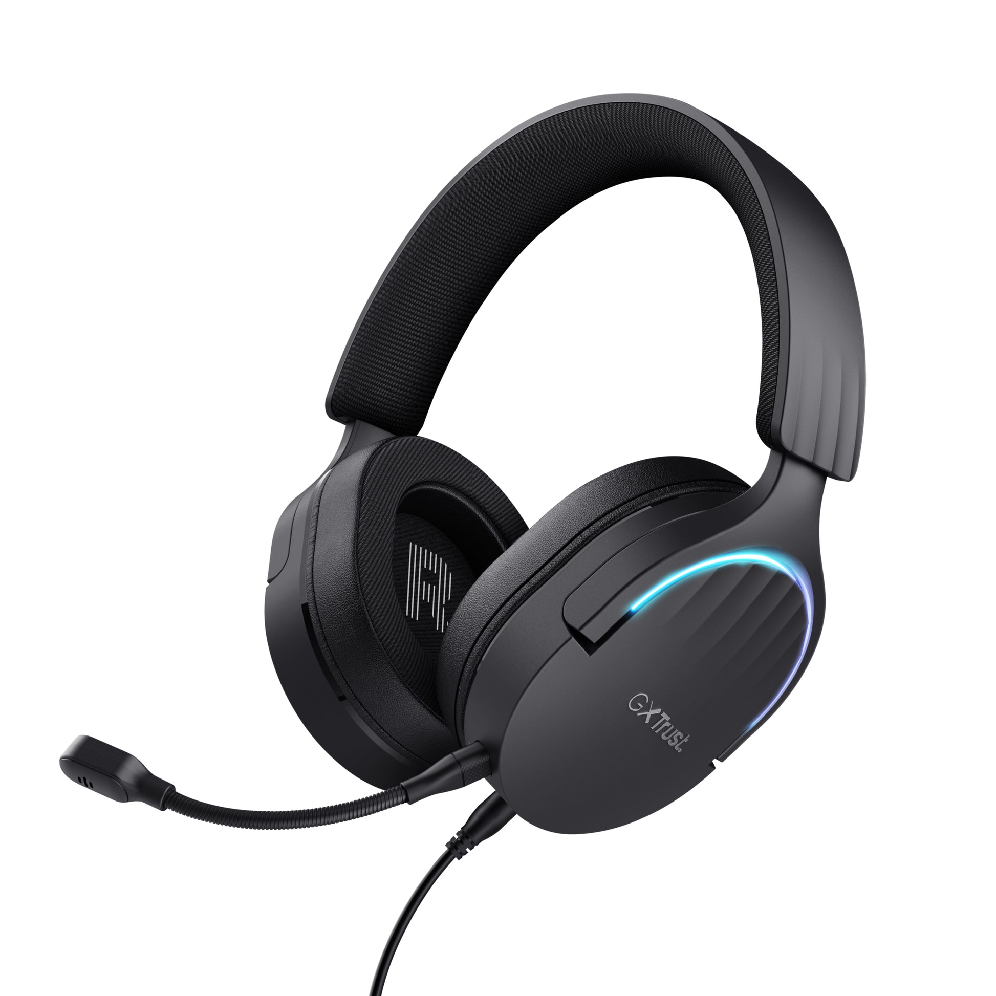 Trust GXT490 FAYZO Gaming-Headset – Over-Ear, Stereo, Kabelgebunden, USB-A, Schwarz