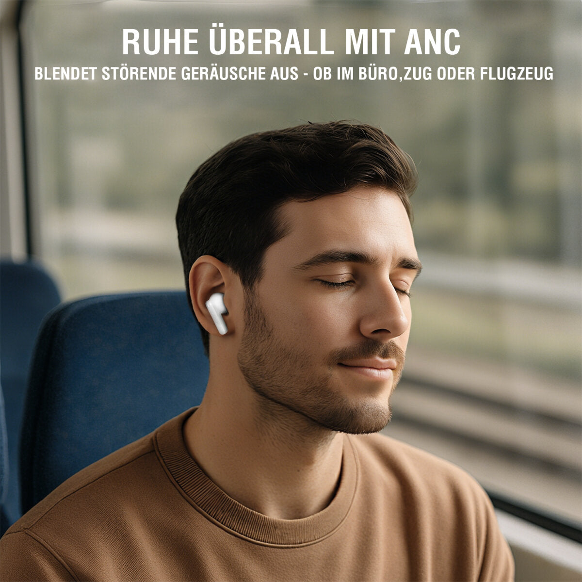 4smarts SkyBuds Screen ANC – True Wireless In-Ear Kopfhörer – Bluetooth 5.4 – Schwarz – bis 20 h