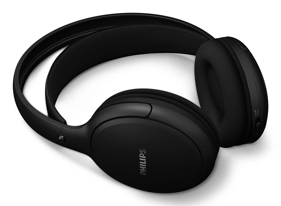 Philips SHC5200M2/12 – Over-Ear Kopfhörer – 2,4 GHz, Basis-Ladestation – Schwarz, für TV – bis 30 h