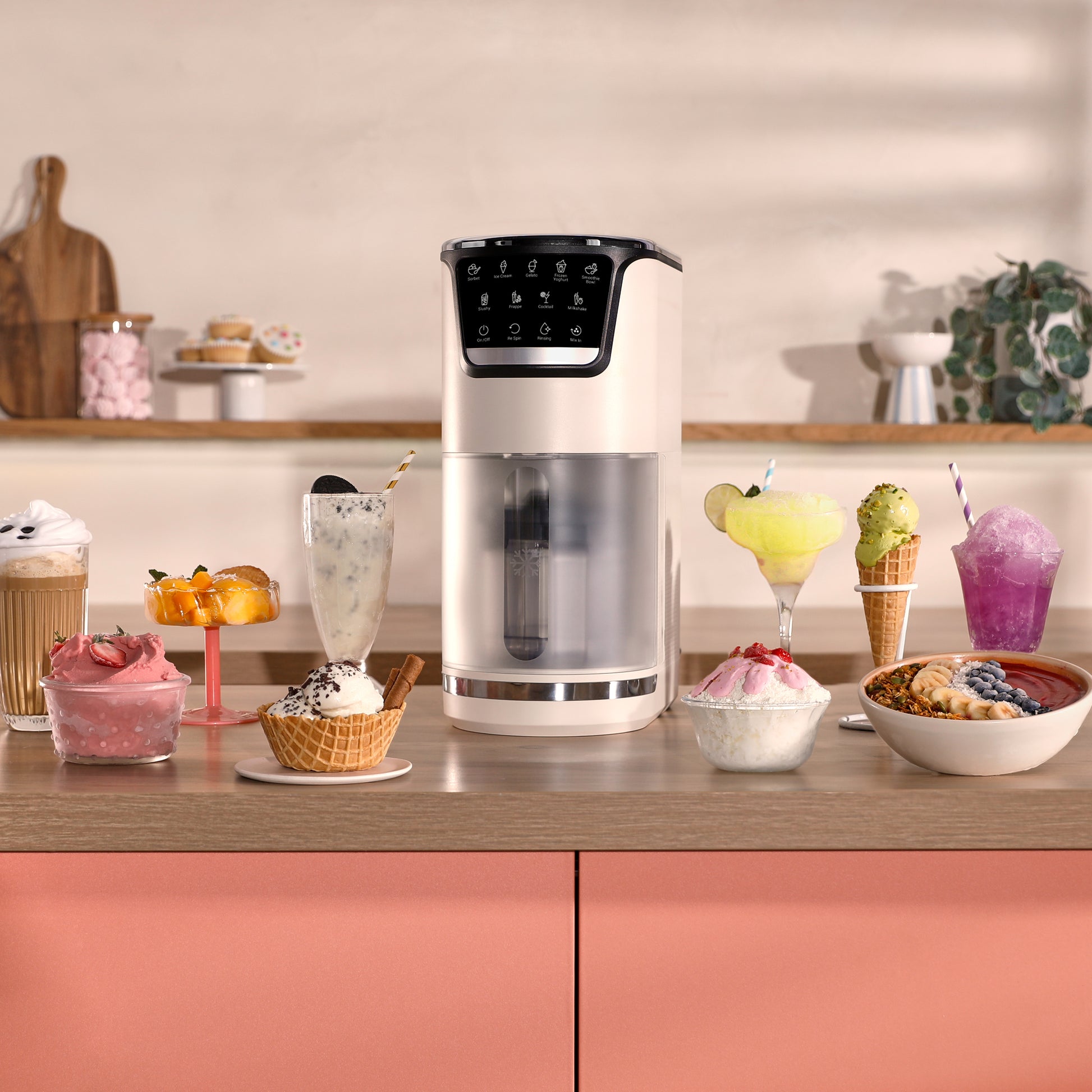 Tefal Glace-Maschine IG602ACH – 1,4 l, 600 W – beige