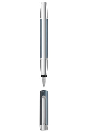 Pelikan PURA mit eloxiertem Aluminium – Federspitze B – Petrol – Patronen