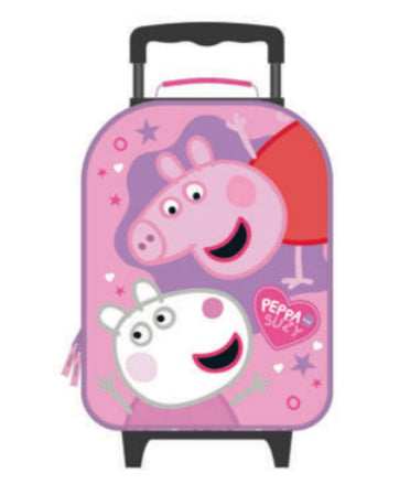 Undercover Kindertrolley, 13 l, 2 Rollen, Peppa Pig Motiv, Rosa, 27 × 38 × 13,5 cm
