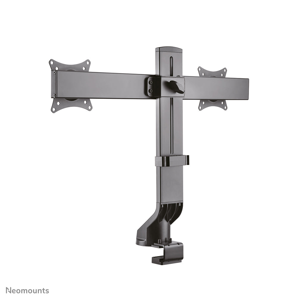 Neomounts Tischhalterung, Dual, Tischklemme, bis 27", 7 kg, neigen/schwenken/drehen, schwarz