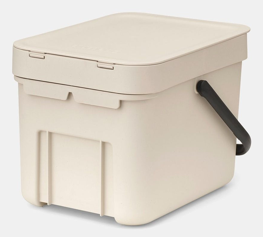 Brabantia Recyclingbox Sort & Go – 6 l – Kunststoff, rechteckig – Beige