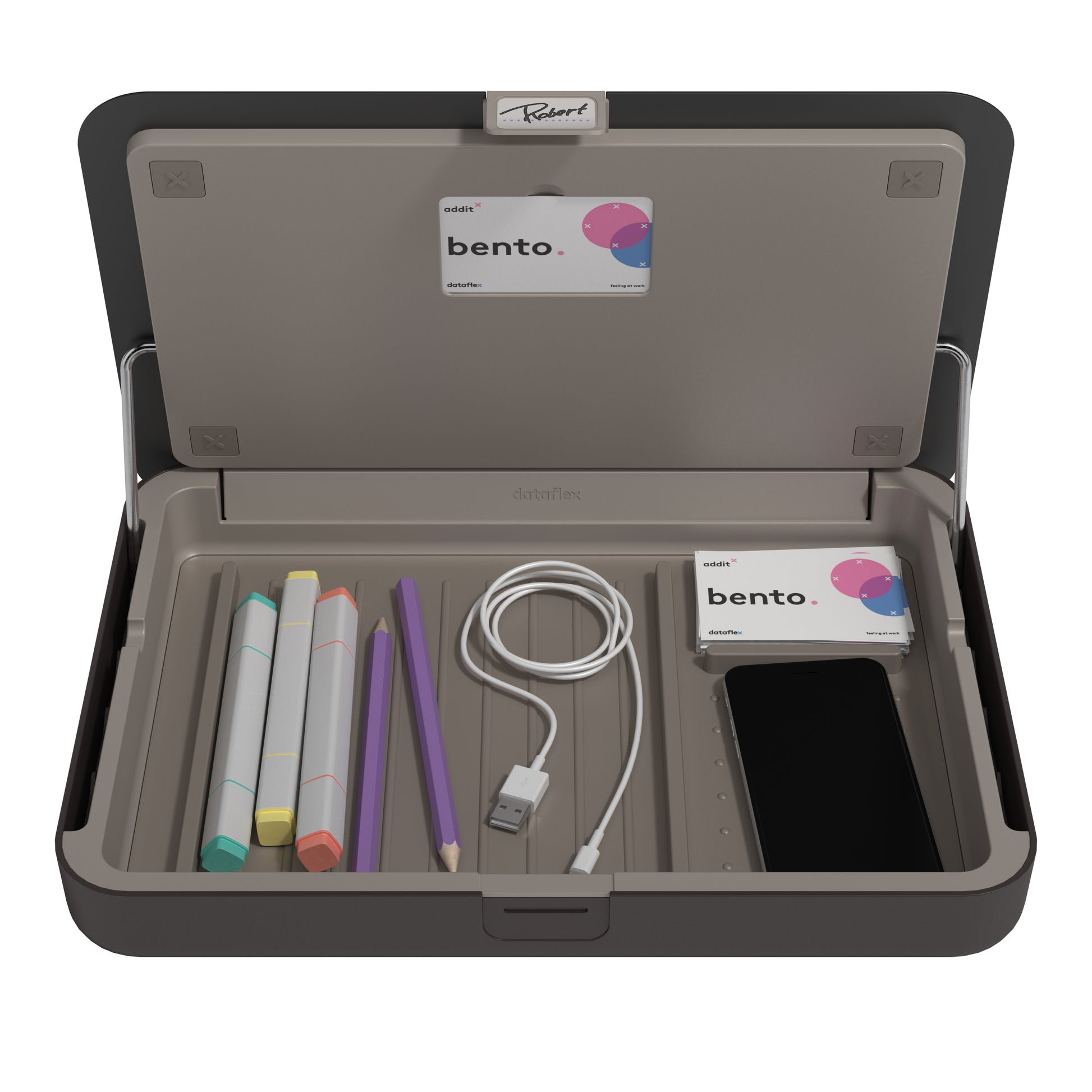 Dataflex Laptop-Ständer – für Notebooks bis 15" – höhenverstellbar, 6 kg Traglast – Schwarz