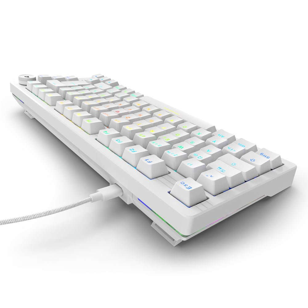 Sharkoon SGK25 – Tastatur 75% – Mechanisch – Verkabelt, USB-A – QWERTZ (DE) – RGB – Ohne Ziffernblock
