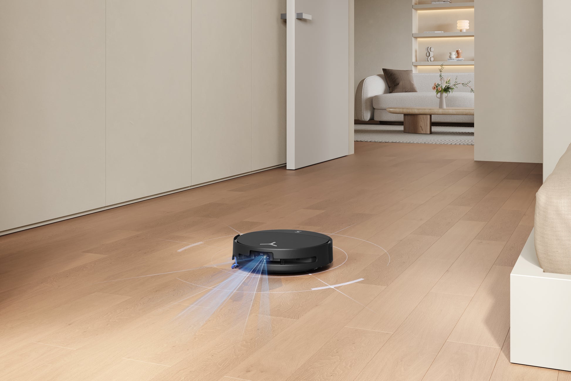 Ecovacs Deebot T90 PRO OMNI Saugroboter mit Absaugstation und Wischfunktion – 30000 Pa, 350 min, Höhe 98 mm