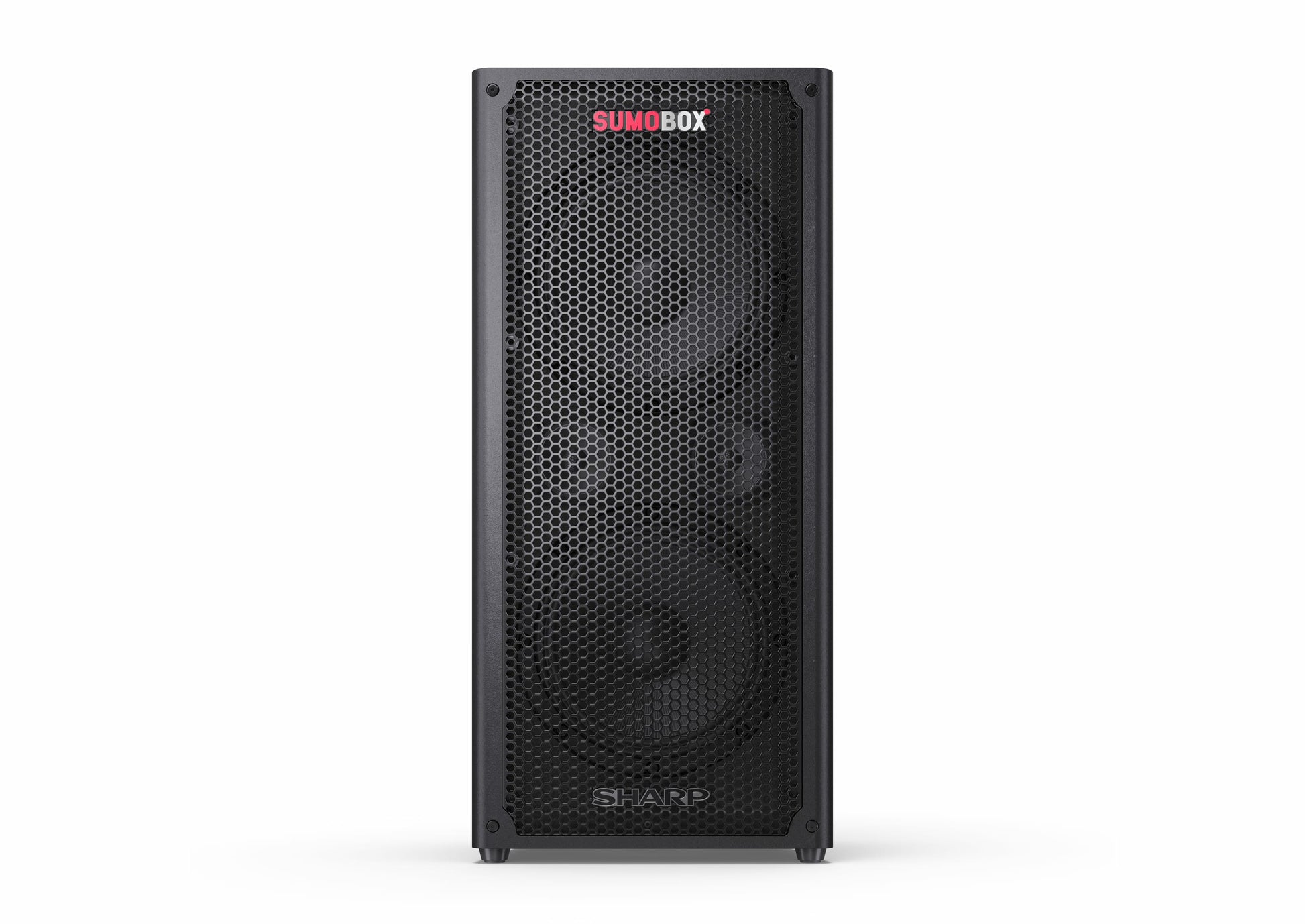 Sharp CP-LS100 – Party-Lautsprecher – 120 W, 10 h Akku, LED, Bluetooth 5.0, spritzwassergeschützt, Schwarz