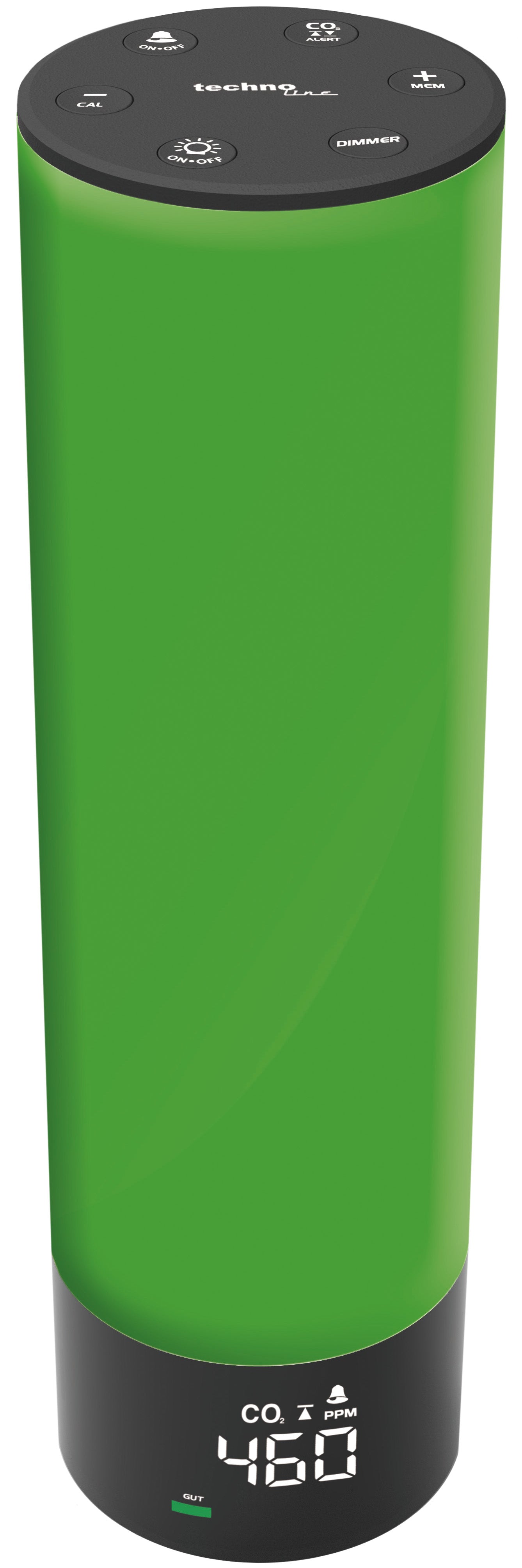 Technoline WL 1045 – Multisensor/Raumsensor, Temperatur & Feuchtigkeit, PM2.5, TVOC & CO2, Display – schwarz