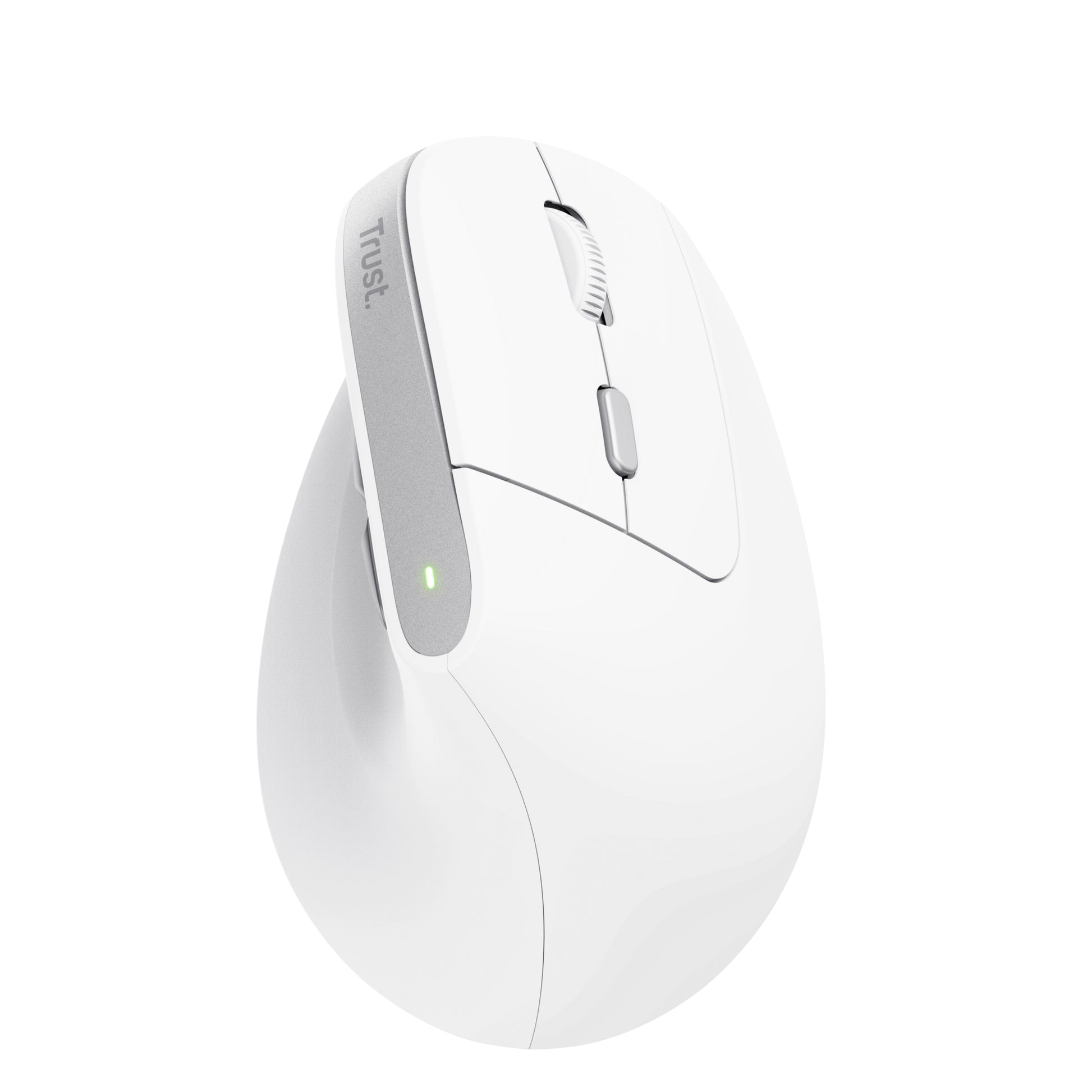 Trust Bayo II – ergonomische kabellose Maus, USB-C, Weiss