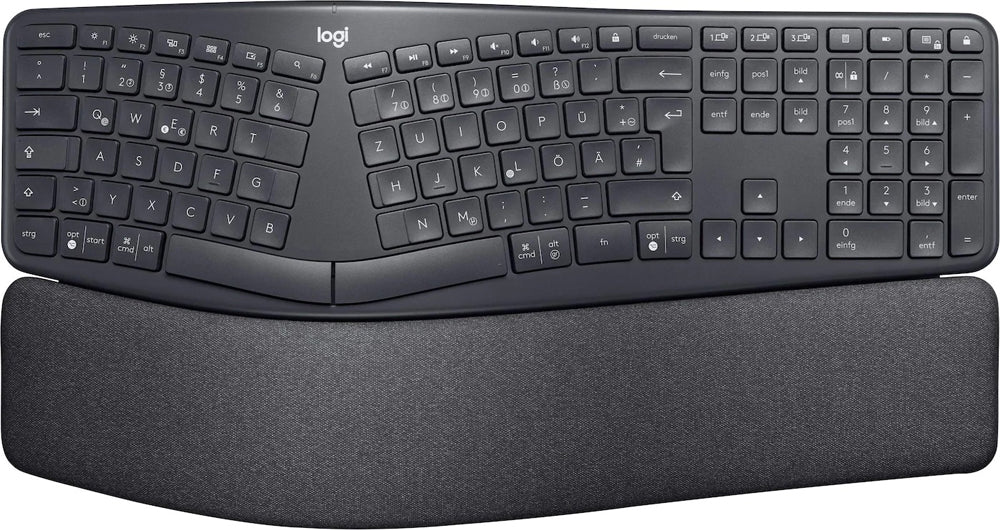 Logitech ERGO K860 – Tastatur, US-Layout (EN), ergonomisch, Grau