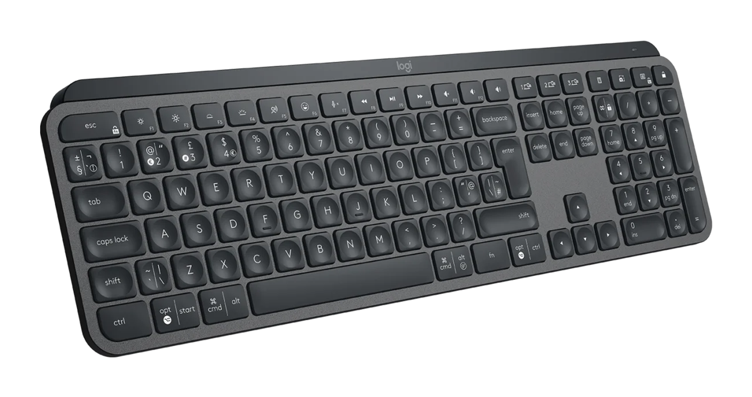 Logitech Kabellose Tastatur (Bluetooth/2,4 GHz), beleuchtet – für Windows, macOS & Android