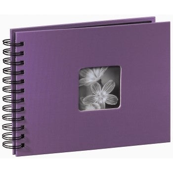 Hama Fotoalbum Wiro Fine Art – für 240 × 170 mm, lila, mit Pergaminzwischenblättern, Papier