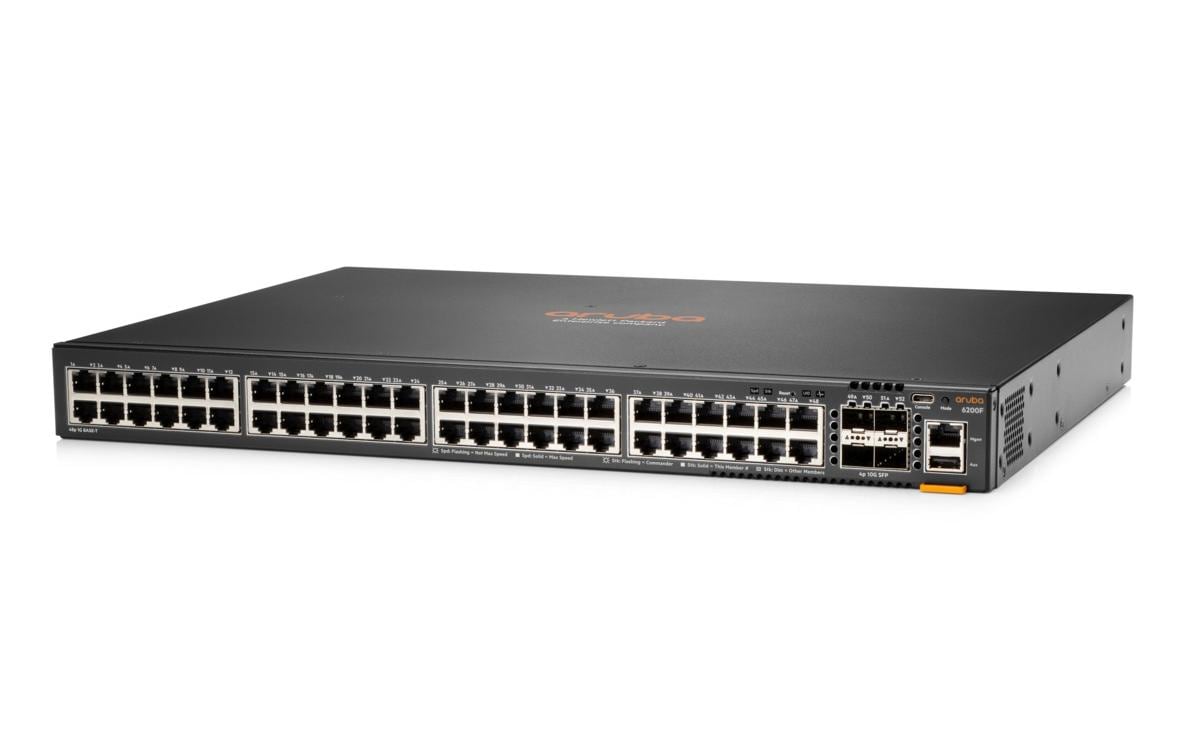 HPE Aruba Networking CX 6200F 48G – Managed Switch – 48×GbE, 4×SFP+, L3, 1U