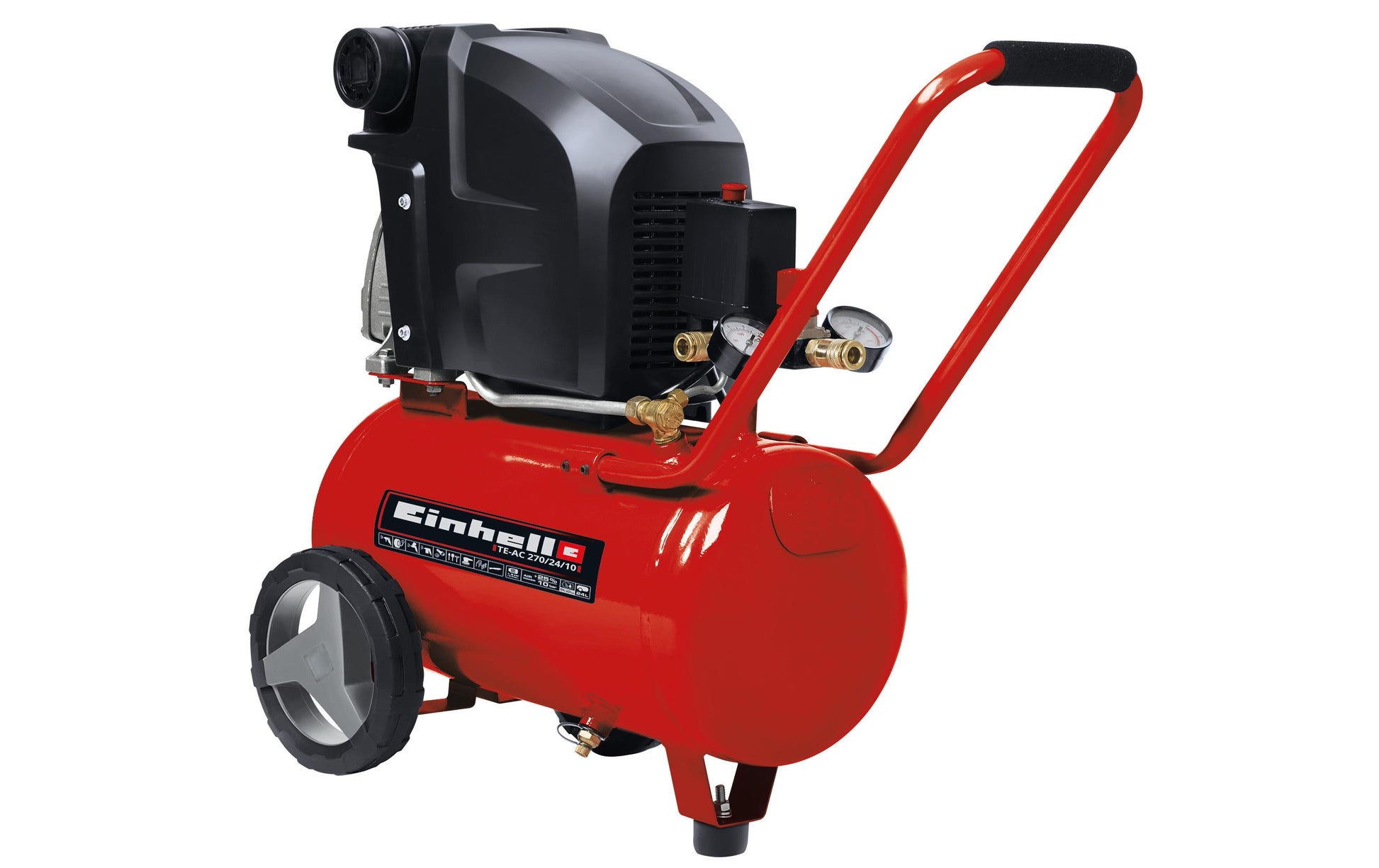 Einhell TC-AC 270/24/10 Kit Kompressor – Kessel 24 l – Set, 3 Teile