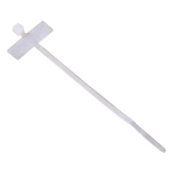 Hama Kabelbinder – 24 mm × 0,10 m, Kunststoff, Weiss, mit Beschriftungsfeld, Einmalverschluss, 25er-Pack