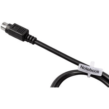 Hama Kabelbinder – 24 mm × 0,10 m, Kunststoff, Weiss, mit Beschriftungsfeld, Einmalverschluss, 25er-Pack