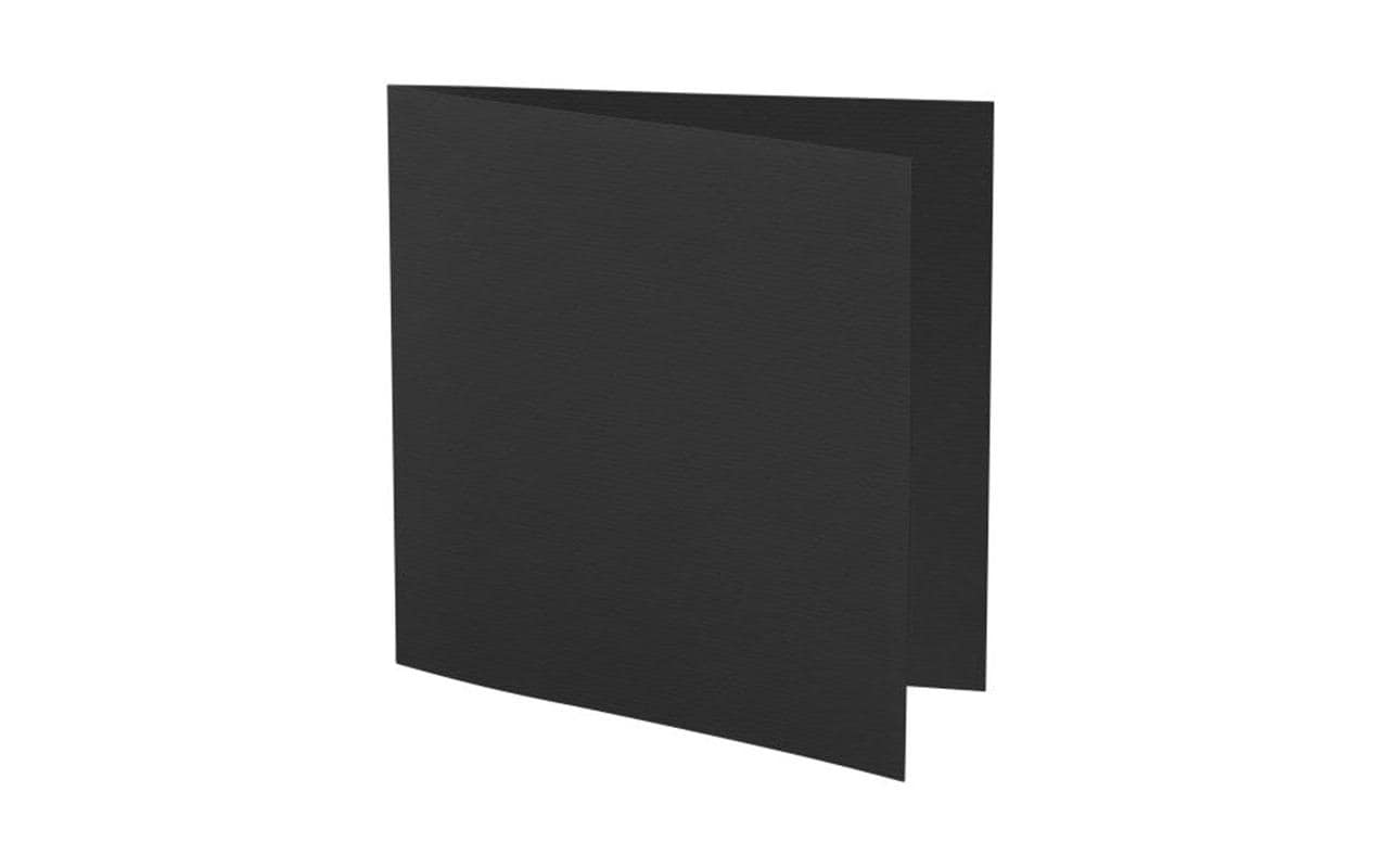 Artoz Einlegekarten – 15,5 × 15,5 cm, Schwarz, 220 g/m² – 5 Blatt, Kunstpapier, FSC