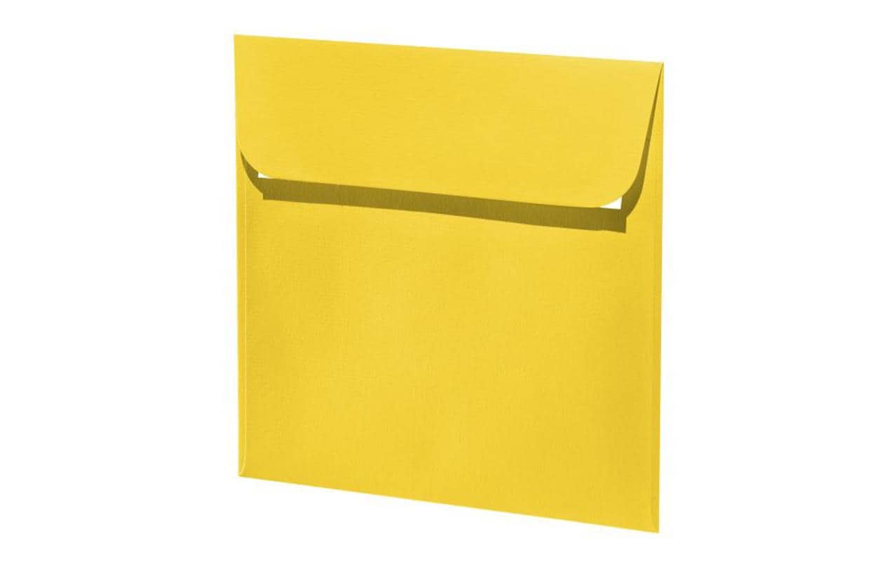 Artoz Couvert 160 × 160 mm, ohne Fenster, dunkelgelb, 100 g/m²
