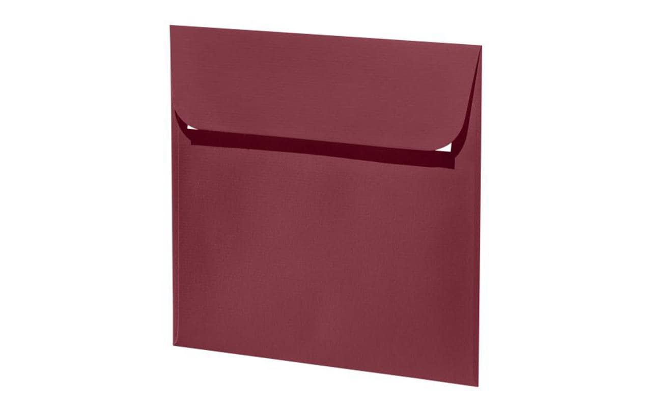 Artoz Couvert 160 × 160 mm, ohne Fenster, Bordeaux, 100 g/m² – Artoz – 5 Stk.
