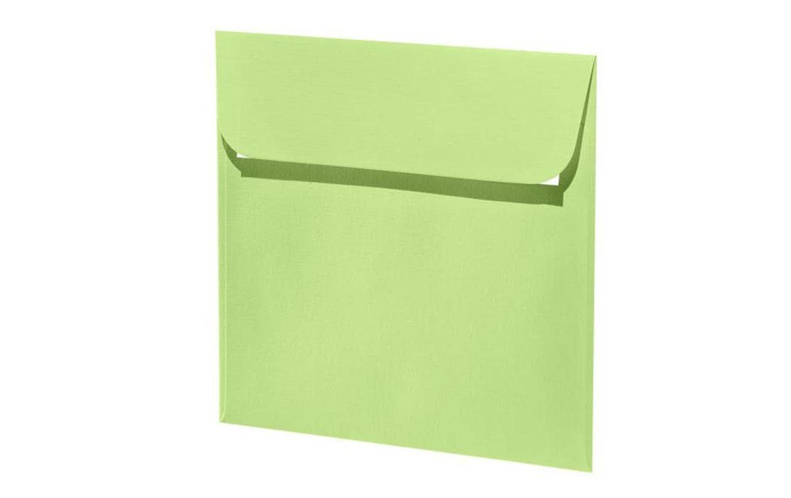 Artoz Couvert 160 × 160 mm, ohne Fenster, grün, 100 g/m²