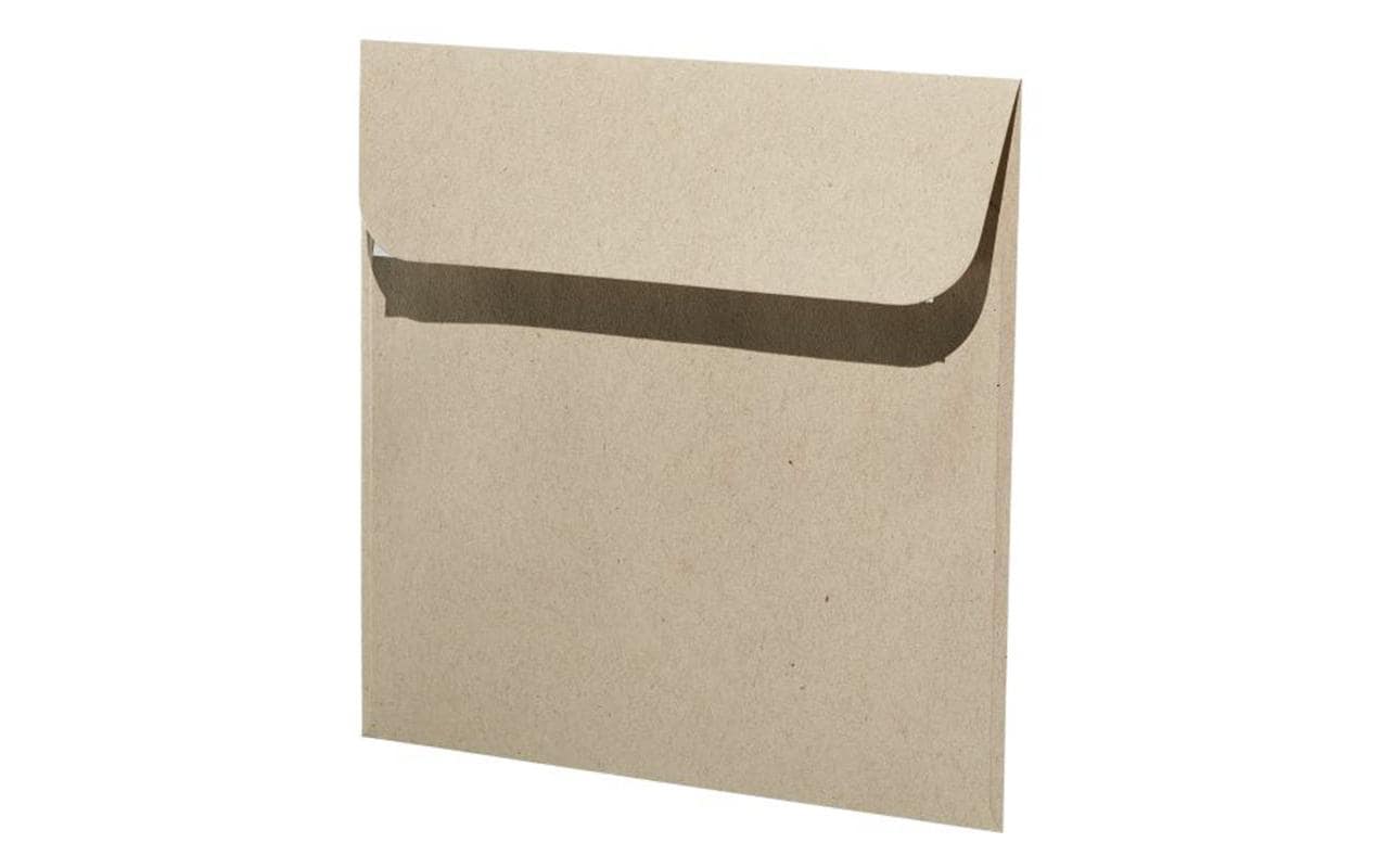 Artoz Couvert 160 × 160 mm, ohne Fenster, Haftklebung, grau, 120 g/m²