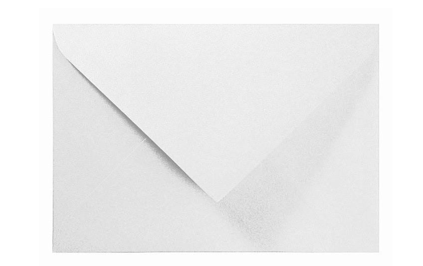 Artoz Kuvert B6, ohne Fenster, weiss, 120 g/m², Kunstdpapier, Perle – 5 Stk.